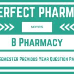 B Pharmacy 3rd Semester Previous Year Question Papers