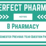 B Pharmacy 4th Semester Previous Year Question Papers